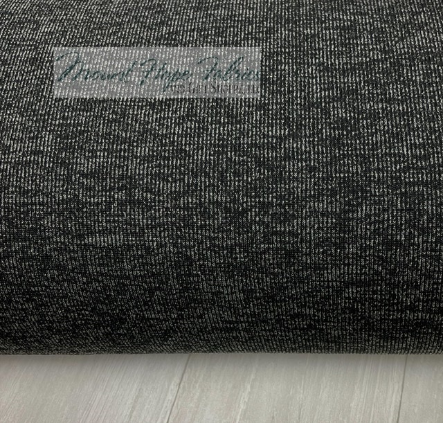 Heather Rib Sweater Knit- Charcoal - Mt Hope Fabrics and Gift Shoppe