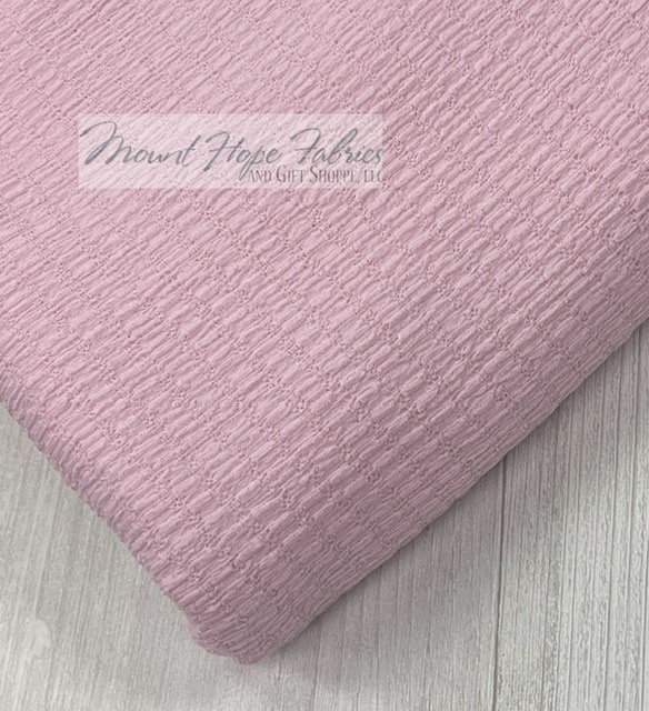 Crinkle Jersey Knit- Soft Pink