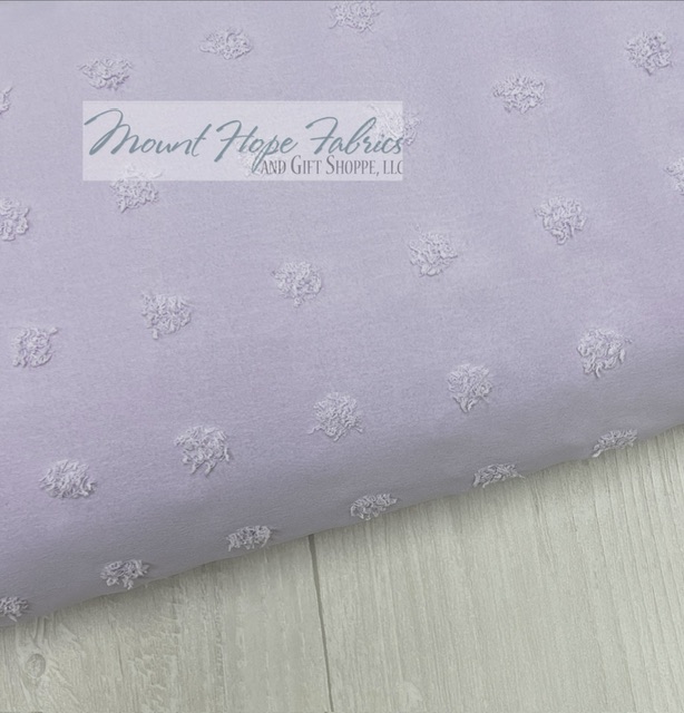 Large Opaque Swiss Dot, Soft Lavender #8